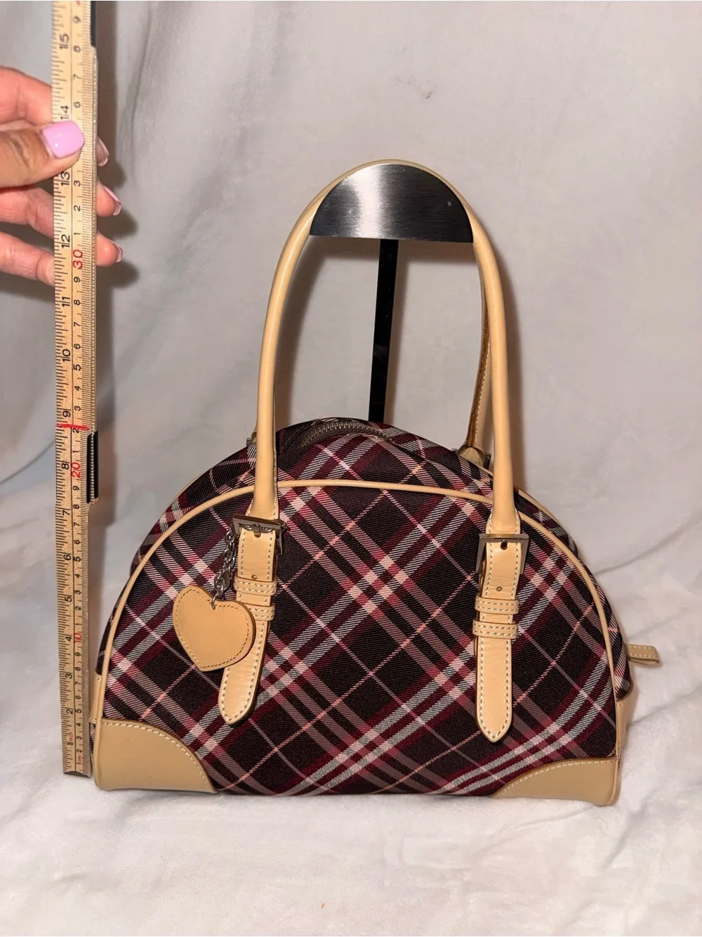 Burberry London Blue Label Canvas and Leather Handbag - Picture 3 of 17